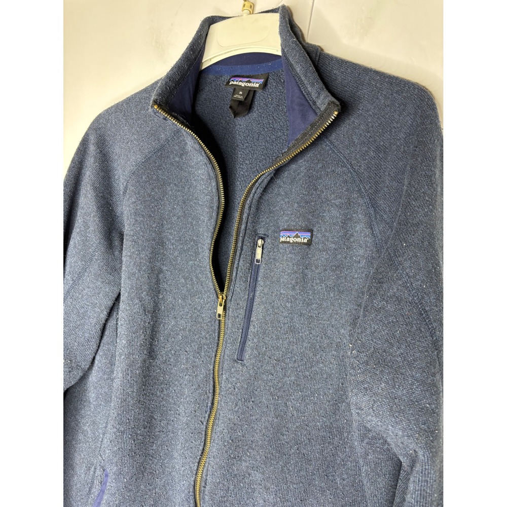 Patagonia Better Sweater Full Zip Jacket Mens XL Blue Fleece Knit Blem